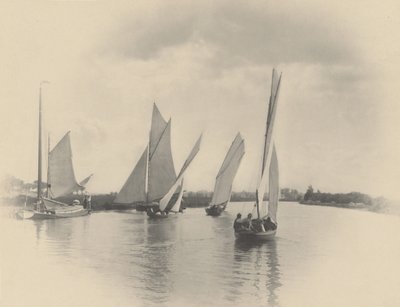 Una gara di vela a Horning, 1885 da Peter Henry Emerson