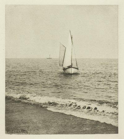 Un pescatore di gamberi del Suffolk "Sbarco" da Peter Henry Emerson