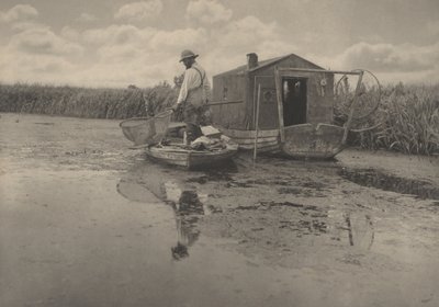 La Casa di un Pescatore di Anguille, 1886 da Peter Henry Emerson