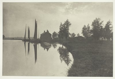 Cantley: Wherries in attesa della svolta della marea da Peter Henry Emerson