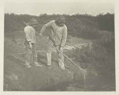 Raccolta di anguille nelle acque del Suffolk da Peter Henry Emerson