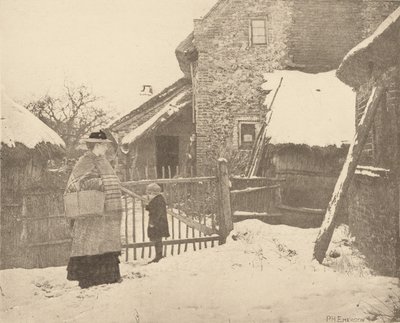 Andare al mercato - Uno scenario invernale da Peter Henry Emerson