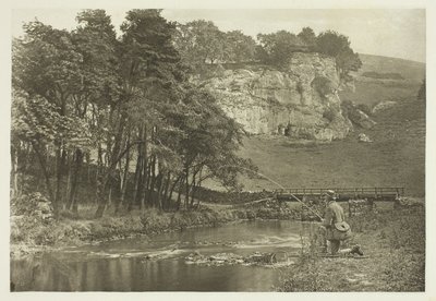Ponte di Wolfscote e roccia di Franklyn, Beresford Dale da Peter Henry Emerson