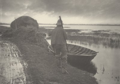 Paludano che va a tagliare erba palustre da Peter Henry Emerson and T.F. Goodall