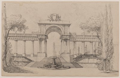 Elevazione architettonica da Peter Hubert Des Vignes