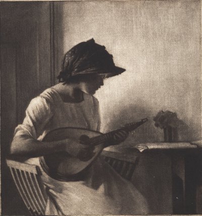 La suonatrice di mandolino da Peter Vilhelm Ilsted