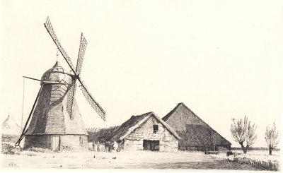 Mulino e fabbrica di mattoni da Peter Vilhelm Ilsted