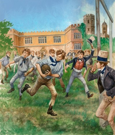 Ragazzi che giocano a rugby da Peter Jackson