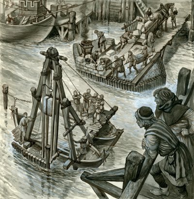Costruzione del vecchio ponte di Londra da Peter Jackson