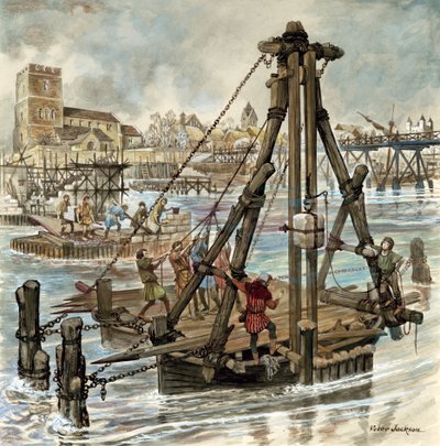 Costruzione del vecchio London Bridge da Peter Jackson