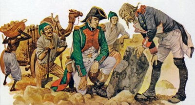 Scoperta della Stele di Rosetta in Egitto da Peter Jackson