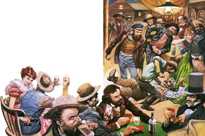Campo alla fine della pista nel selvaggio West da Peter Jackson
