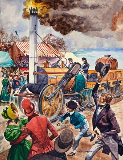 George Stephenson e la Rocket da Peter Jackson