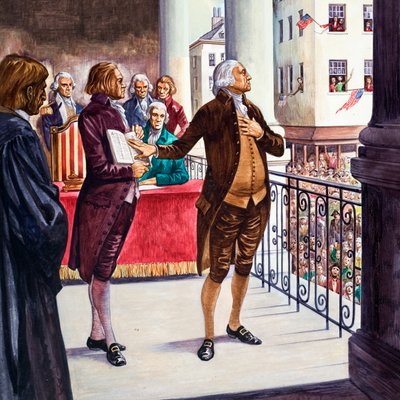 George Washington giura come Presidente degli Stati Uniti da Peter Jackson