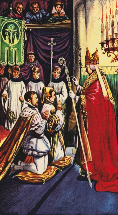 La regina Maria sposa il principe Filippo di Spagna a Winchester da Peter Jackson