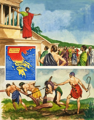 Rivalità e guerra tra Atene e Sparta da Peter Jackson