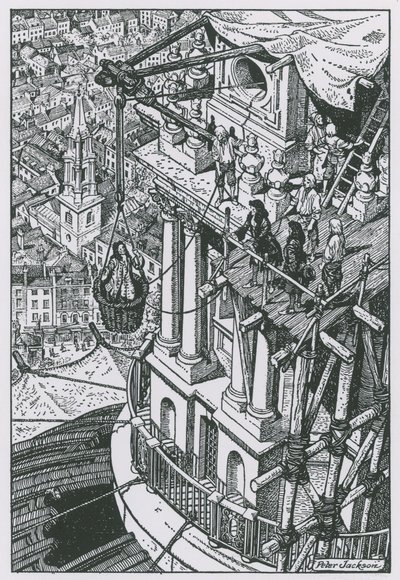 Sir Christopher Wren ispeziona i progressi sulla cupola da Peter Jackson