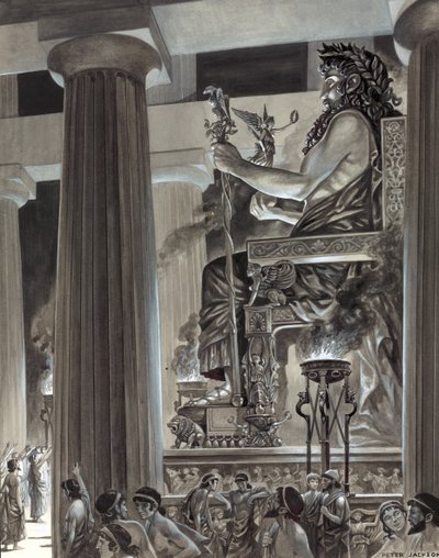 Statua di Zeus a Olimpia da Peter Jackson