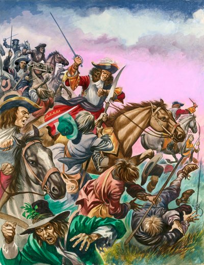 Il duca di Monmouth alla battaglia di Sedgemoor da Peter Jackson