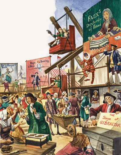 La meravigliosa storia della Gran Bretagna: Fiere e divertimenti per il popolo. Fiera di Bartholomew da Peter Jackson