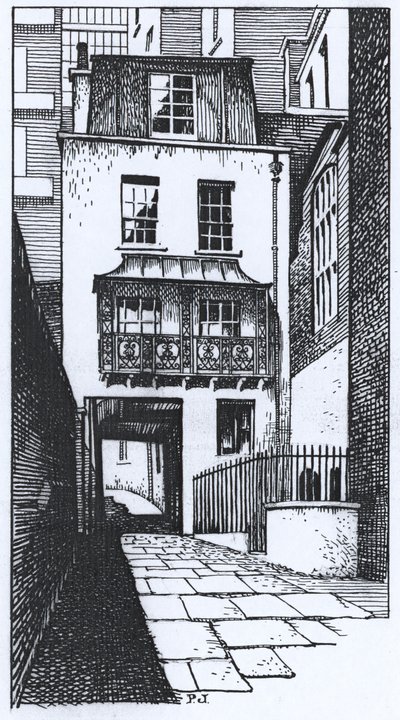 La vecchia casa di guardia in Strand Lane da Peter Jackson