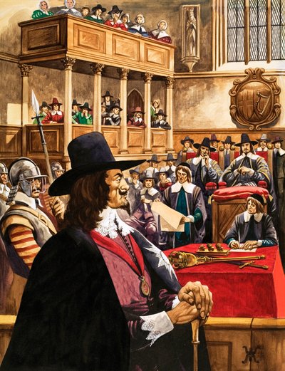 Il processo di Re Carlo I nella Westminster Hall da Peter Jackson