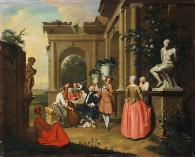 Un concerto sotto un portico da Peter Jacob Horemans