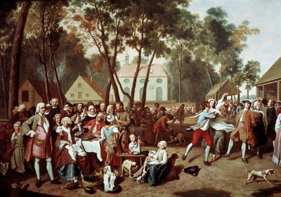 Una fiera a Grosshesselohe in Germania da Peter Jacob Horemans