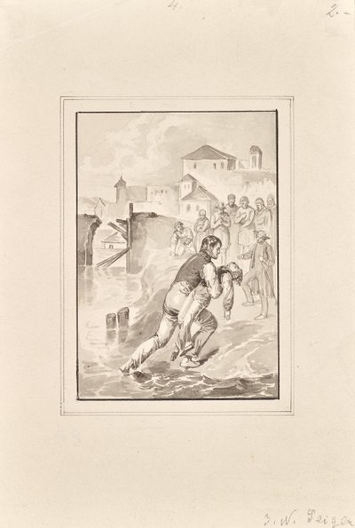 Recupero di un ragazzo annegato da Peter Johann Nepomuk Geiger