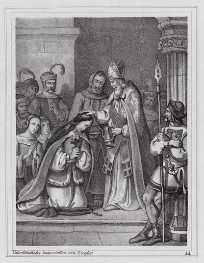 Ciril e Metodio, missionari cristiani bizantini, IX secolo da Peter Johann Nepomuk Geiger