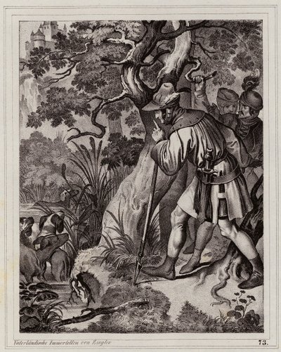 Scoperta delle sorgenti termali di Baden, Austria da Peter Johann Nepomuk Geiger