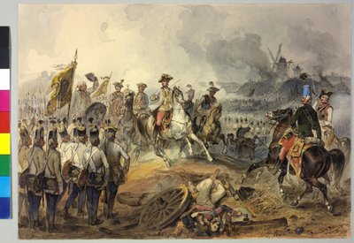 Prima guerra di coalizione. 1.3.1793. Battaglia di Karl ad Aldenhoven 1793 da Peter Johann Nepomuk Geiger