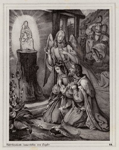 Pellegrinaggio di Vladislao Enrico di Moravia e sua moglie al santuario di Mariazell da Peter Johann Nepomuk Geiger