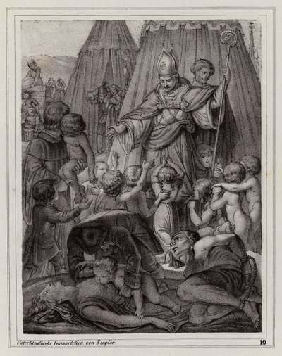 Secondo assedio di Vienna da parte dei Turchi da Peter Johann Nepomuk Geiger