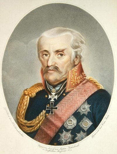 Feldmaresciallo Principe Von Blucher (1742-1819) da Peter Joseph (after) Lutzenkirchen