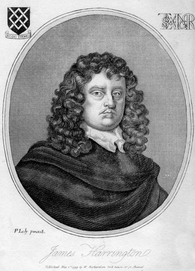 James Harrington 1611-1677, teorico politico inglese, 1799 da Peter Lely