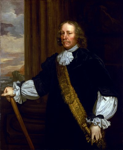 Ritratto del Vice Ammiraglio Sir Joseph Jordan (1603-1685), portabandiera di Lowestoft, relativo alla Battaglia di Lowestoft (Inghilterra) da Peter Lely