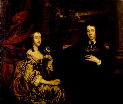 Ritratto di un giovane gentiluomo e sua moglie, c.1655-58 da Peter Lely