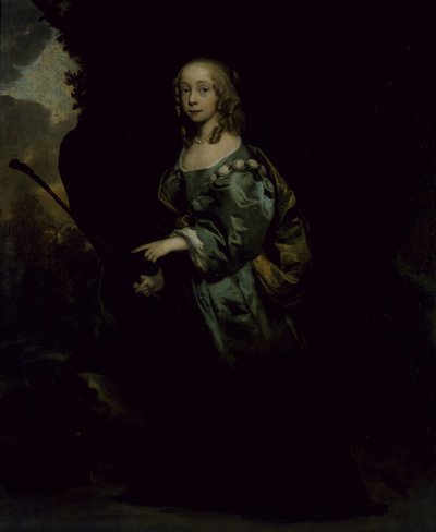 Ritratto di una giovane ragazza in verde da Peter Lely