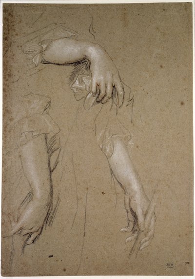 Studi di mani, XVII secolo da Peter Lely