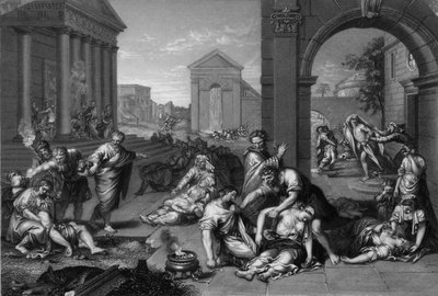 Così il Signore mandò una pestilenza su Israele, 1841 da Peter Lightfoot