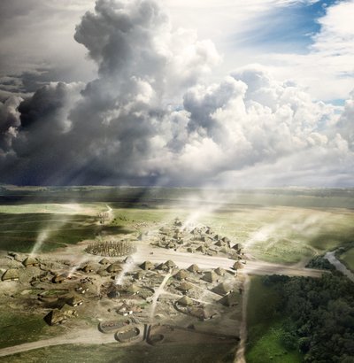 Durrington Walls, Wiltshire, c2500 a.C. 2013 da Peter Lorimer