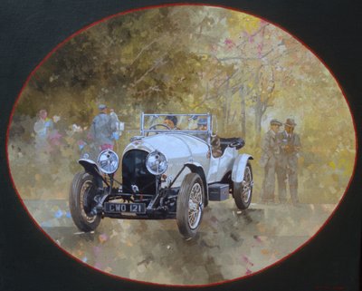 Bentley 3 litri a Kelmarsh da Peter Miller
