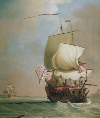 Una nave commerciale della British East India Company da Peter Monamy