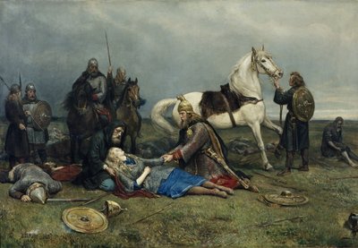 La morte della Valchiria da Peter Nicolai Arbo