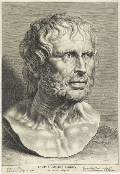 Busto di Seneca, inciso da Lucas Vorsterman da Peter Paul (after) Rubens
