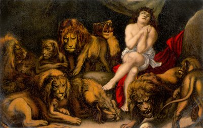Daniele nella fossa dei leoni dalla Bibbia di Daniele da Peter Paul (after) Rubens