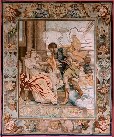 Arazzo fiammingo. Serie Storia del console Decio Mure. Marte appare a Rea Silvia. Ottavo arazzo della serie. Modello P P Rubens. Manifattura Jan Raes II, Bruxelles. Ca 1620-1629. da Peter Paul (after) Rubens