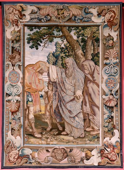 Arazzo fiammingo. Serie Storia del console Decio Mure. Valerio benedice Decio. Quarto arazzo della serie. Modello PP Rubens. Manifattura Jan Raes II, Bruxelles. Ca 1620-1629. Oro, argento, seta e lana. 405 x 330 cm. Palazzo Reale da Peter Paul (after) Rubens