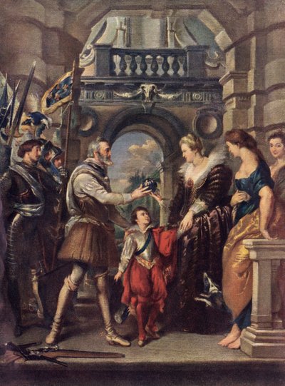 Re Enrico IV di Francia con Maria de